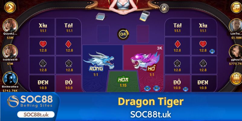 Khám phá bí kíp chinh phục Dragon Tiger cực hấp dẫn tại SOC88t.uk